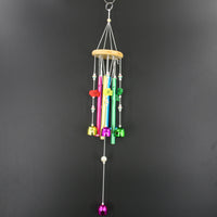 Colorful Wooden & Aluminum Tube Wind Chime for Home Decor and Blessings