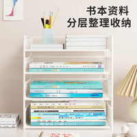 A4 Desktop Multi-layer Metal File Organizer for Office