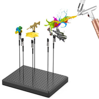 Model Painting Stand Base with Alligator Clips and Rubber Tips for Airbrushing