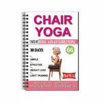 A5 Yoga Themed Sketchbook/Coloring Book for Seniors