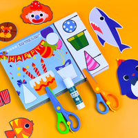 Kids' DIY Paper Cutting & Collage Kit for Early Learning and Focus Training