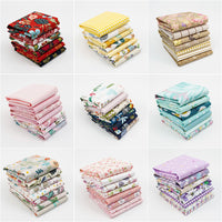 Cotton Patchwork Fabric Bundle for DIY Crafts and Doll Clothes