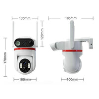 Ubox Dual-Lens 4G Solar PTZ Security Camera with Color Night Vision and Tracking
