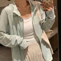 Women's Summer Thin Ice Silk Mesh Sun Protection Jacket UPF50+