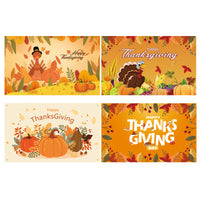 Thanksgiving Pumpkin Turkey Festival Banner Party Decoration Flag