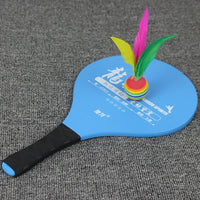 Professional Badminton Paddle Set with Shuttlecocks and Wooden Rackets for Kids and Adults