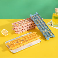 Bainabangsou Food-Grade Plastic Transparent Ice Cube Tray with Lid and Storage Box, Multi-layer Ice Mold