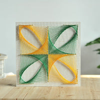 Geometric Quadrisection String Art DIY Kit