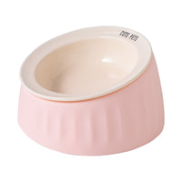 Ceramic UFO Pet Bowl for Cats and Dogs - Detachable, Easy to Clean Food and Water Dish