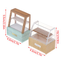 Miniature Oden Machine or Bread Cabinet for Dollhouse Supermarket/Bakery Scene