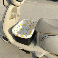 Electric Bicycle Scooter Pet Basket with Easy Installation and Large Capacity