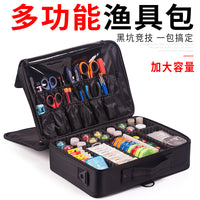 Portable Waterproof Fishing Tackle Bag for Line Hooks Tools Storage