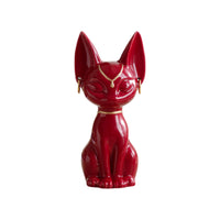 Egyptian Cat Figurine Lucky Cat Vintage Style Ornament for Living Room Entryway Desk Study Decor