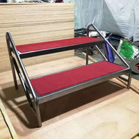 Portable Folding Stage Ladder Steel Structure Mobile Steps for Event Stages