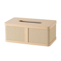 French Style Soft Leather Tissue Box Creative Light Luxury Living Room Desktop Entrance Paper Towel Holder