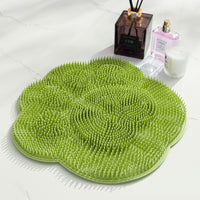 Foot Scrubber Mat for Shower, Exfoliating Foot Massager with Suction Cups, Large Lazy Back Scrubber