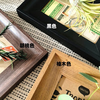 Wooden 3D Display Frame A4 with 24 Grids for Pressed Plants, Insect Specimens, DIY Mounting