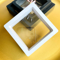 Floating Display Case with PE Film for Jewelry, Pins, Rings, Pendants - Dustproof & Anti-Oxidation Storage