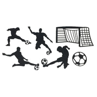 World Cup Soccer Player and Goal Cake Topper Set - 6 Pieces