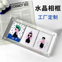 Acrylic Magnetic Photo Frame Display Stand for Tickets and Photos