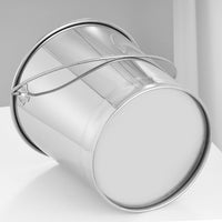 Stainless Steel Portable Bucket with Handle for Water, Ice, and Food Storage