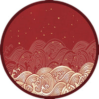 First Birthday Ceremony Mat Kids Round Grasping Mat Bedroom Living Room Grasping Carpet Red New Chinese Style Grasping Floor Mat Supplies