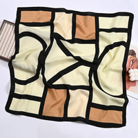 Korean Style Velvet Scarf for Women, Multi-purpose Square Shawl Headscarf