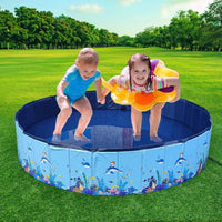 Foldable Pet Swimming Pool & Bathtub for Medium to Large Dogs, Golden Retrievers, and Other Pets