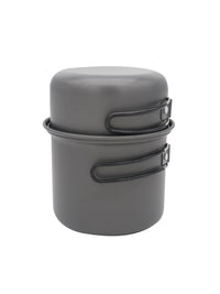 Portable Non-Stick Camping Cookware Set for Single Person Outdoor Use