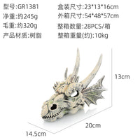 Aquarium Resin Skull Ornament for Fish Tank and Reptile Hideout