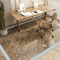Modern Minimalist Waterproof Floor Mat for Kids' Rooms & Office Chairs - Non-Slip & Cuttable