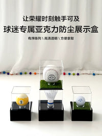 Clear Acrylic Display Case for Golf, Baseball, Tennis, and Table Tennis Balls - Dustproof Collector's Box