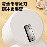 Manual Ice Shaver Machine for Home Use, Portable Hand-Crank Snow Cone Maker