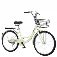 Lightweight Commuter Bicycle for Adults and Students, 24/26-inch, Solid/Pneumatic Tires