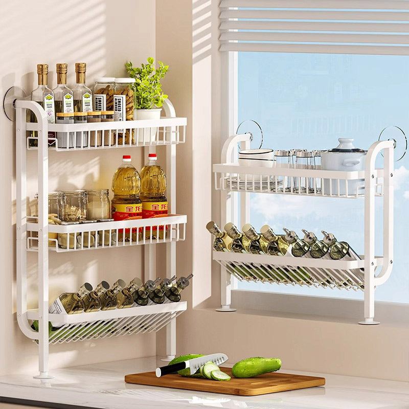 Wall-Mounted Dish Drying Rack for Kitchen Countertop, Stainless Steel, No-Drill Installation