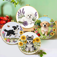 Dog Series Cross Stitch Kit with English Instructions