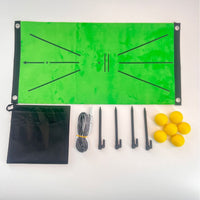 Golf Hitting Mat with Swing Trajectory Feedback for Practice and Training