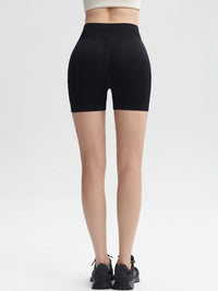 Women's High-Waist Yoga Shorts with Ruched Butt Lift and Tummy Control for Workout Running Fitness