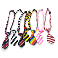 Pet Striped Tie Collar Accessory for Cats and Dogs