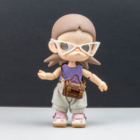Miniature School Style Crossbody Bag for OB11 1/6 BJD Cotton Dolls