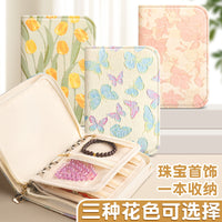 Portable Jewelry Organizer Bag for Travel - Anti-Tarnish Earring Necklace Bracelet Storage