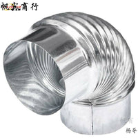 Stove Chimney Pipe for Wood Burning Stoves and Range Hoods, Galvanized Steel Exhaust Vent
