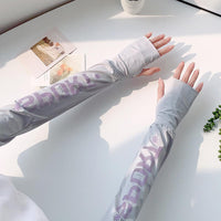 UV Protection Cooling Arm Sleeves for Summer Driving & Cycling with Color-Changing Logo