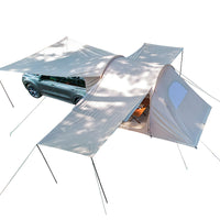 SUV Tailgate Tent Large Space Easy Setup Thickened Cotton Canvas Car Rear Extension Tent for Camping Travel