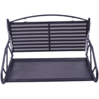 Durable Iron Art Double Swing Chair for Adults and Children, Outdoor Hanging Cradle Rocking Chair