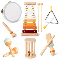 Orff Musical Instrument Set for Kids, Early Education Percussion Toy for Preschoolers