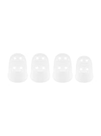 Silicone Guitar Fingertip Protectors for Pain Relief, Ukulele and Pipa Finger Guards with Picks and Storage Case