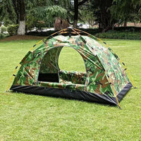 Automatic Pop-Up Camouflage Camping Tent for 1-2 People, Waterproof Portable Outdoor Shelter