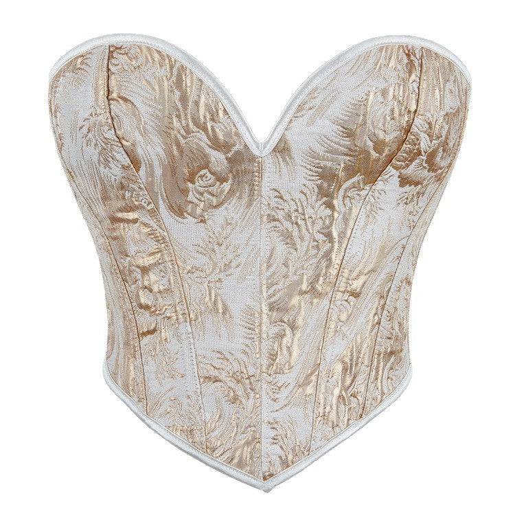 Strapless Printed Bustier Top for Women - Sexy Push-Up Shapewear