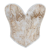 Strapless Printed Bustier Top for Women - Sexy Push-Up Shapewear
